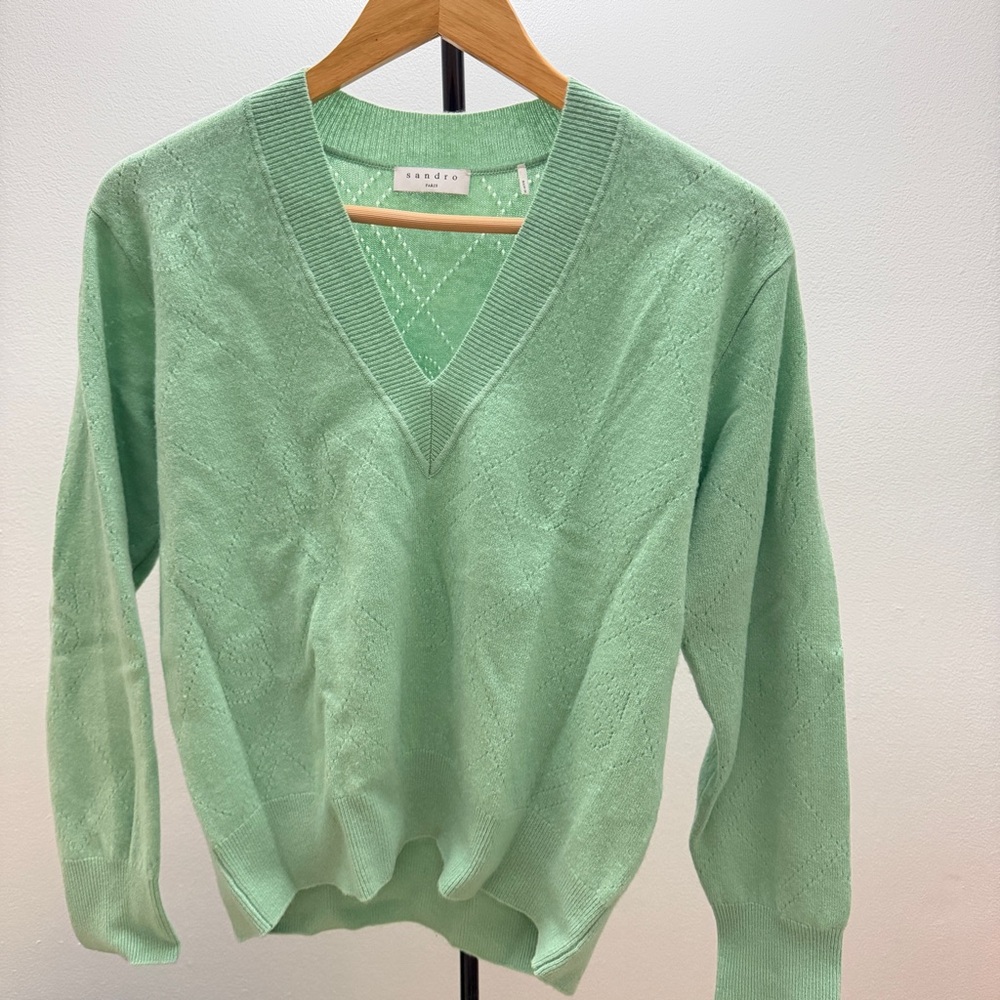 Sandro V-Neck Sweater
